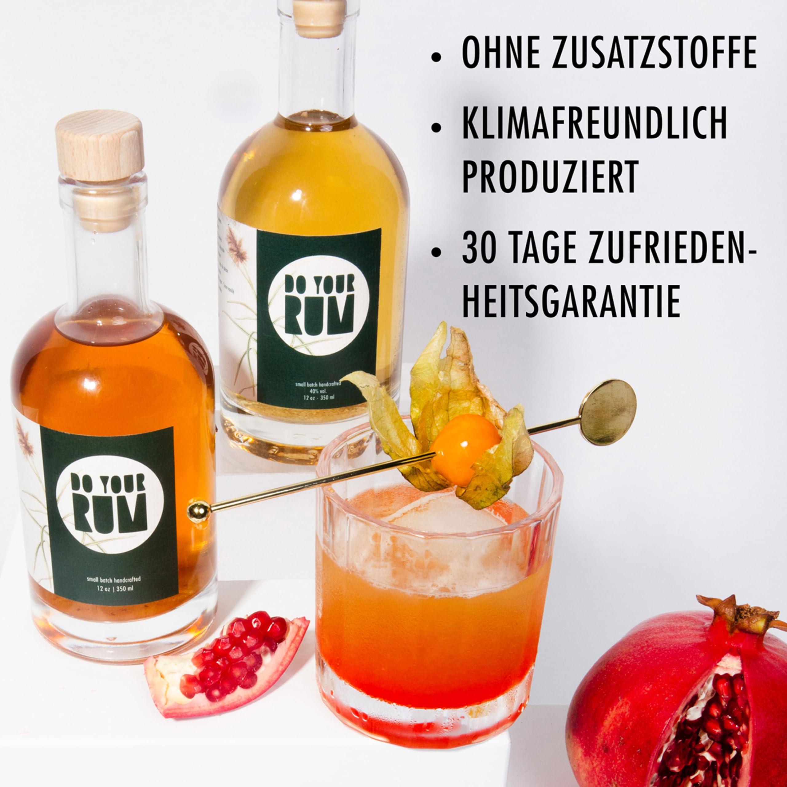 DO YOUR GIN DO YOUR RUM | Rum Making Kit | DIY Gift Sets for Men & Women | Bartender Gift Basket | Rum Gift Set | 12 Botanicals | Birthday Gift for Her, Him