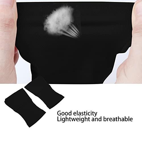 Dioche Wrist Support Compression Sleeve Wrist Palm Hand Elastic Brace for Carpal Tunnel, Wrist Pain, Arthritis, Black (1 Pair)(XXL)