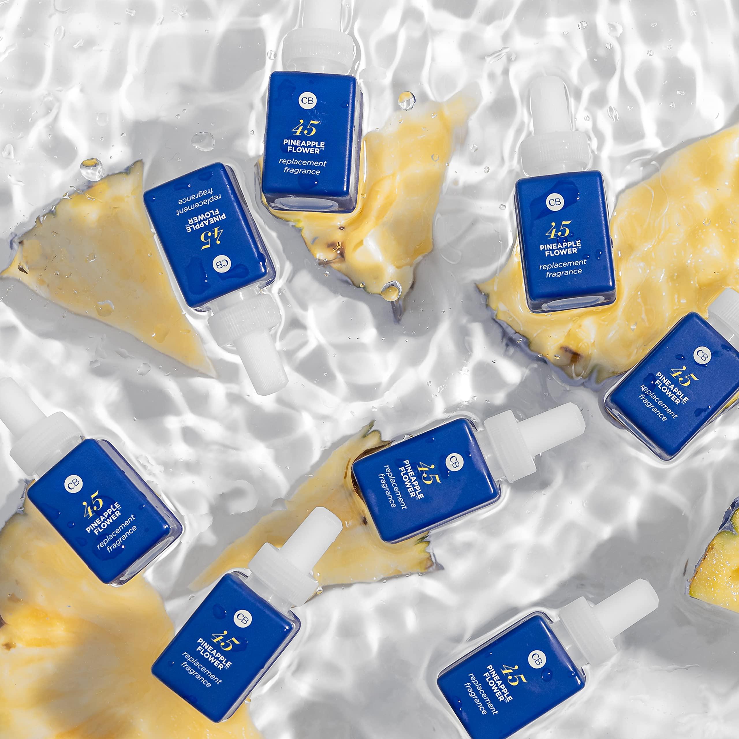 Capri Blue Capri Blue Pura Smart Home Plug-in Diffuser Refills  Includes 2 Capri Blue Pura Refills for Plug In Diffusers for Home - Long Lasting Luxury Scents - Pineapple Flower (Pack of 2)