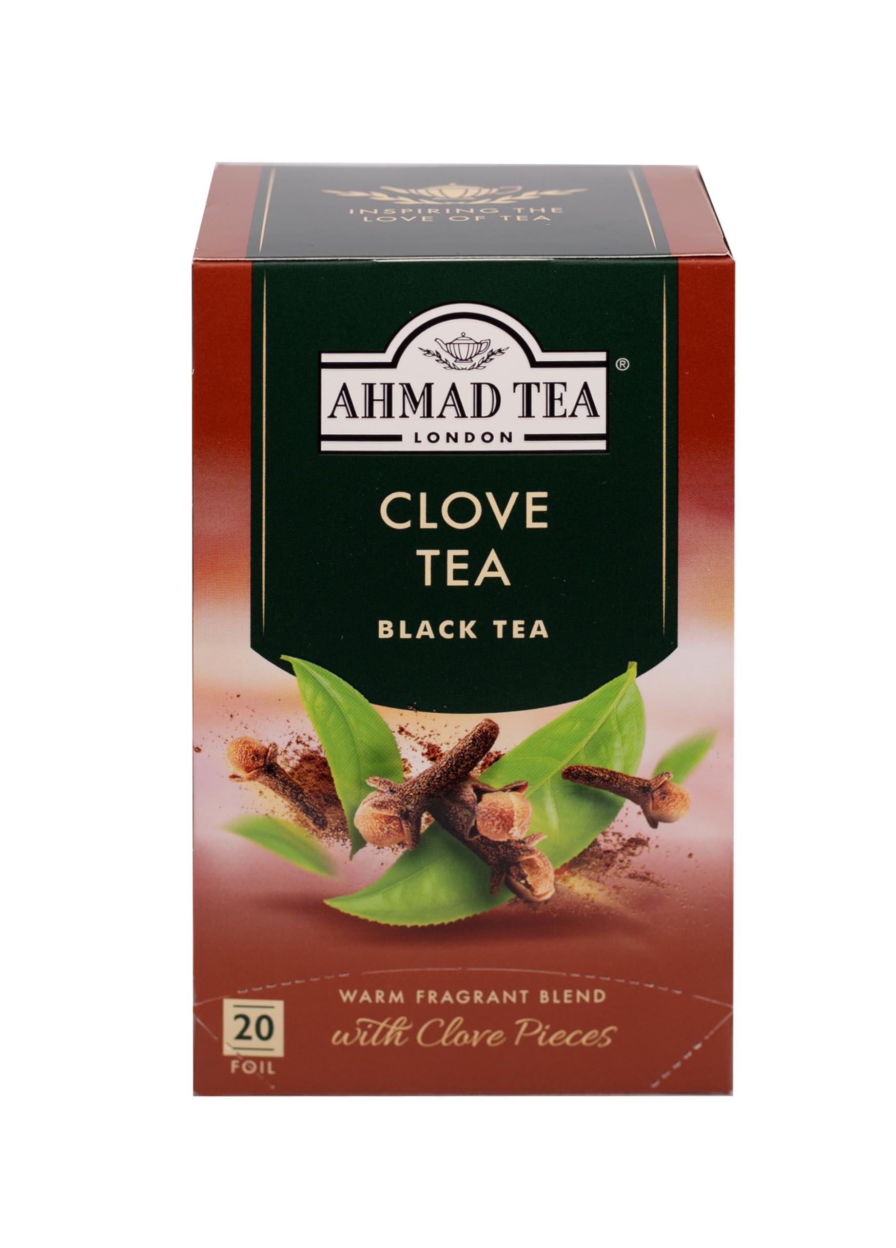 Ahmad Tea Ahmad Tea Black Tea, Clove Teabags, 20 ct (Pack of 1) - Caffeinated & Sugar-Free