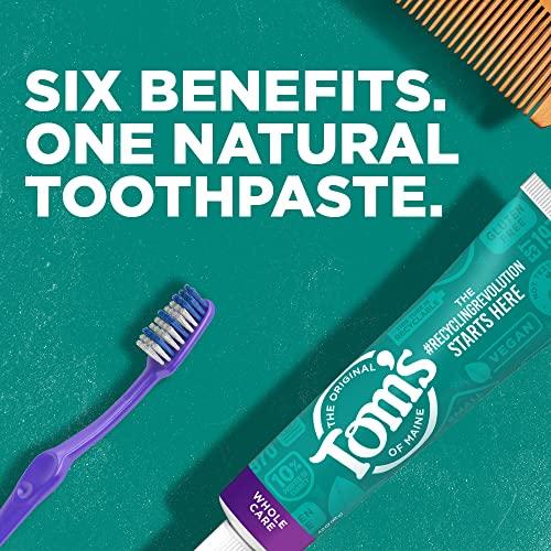 Tom's of Maine Tom's of Maine Whole Care Natural Toothpaste with Fluoride, Cinnamon Clove, 4.0 oz. 3-Pack (Packaging May Vary)
