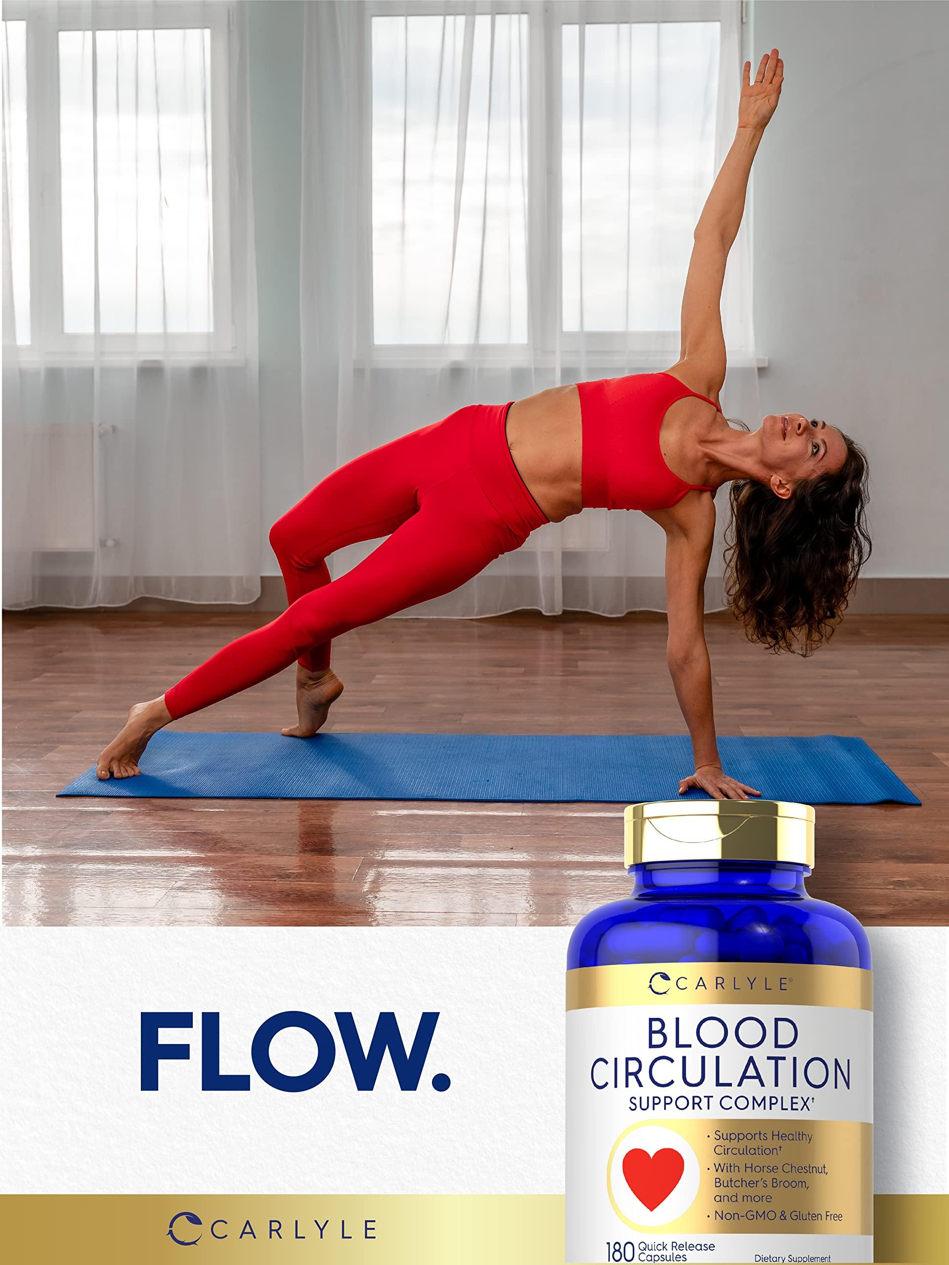 Carlyle Carlyle Blood Circulation Supplement | 180 Capsules | Supports Healthy Circulation | Non-GMO, Gluten Free