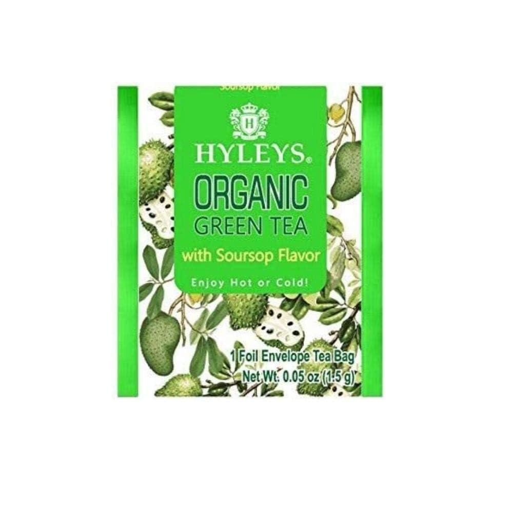 HYLEYS Hyleys Organic Green Tea Soursop Flavor - 25 Tea Bags - (6 Pack - 150 Tea Bags Total) - Graviola Guanabana Tea