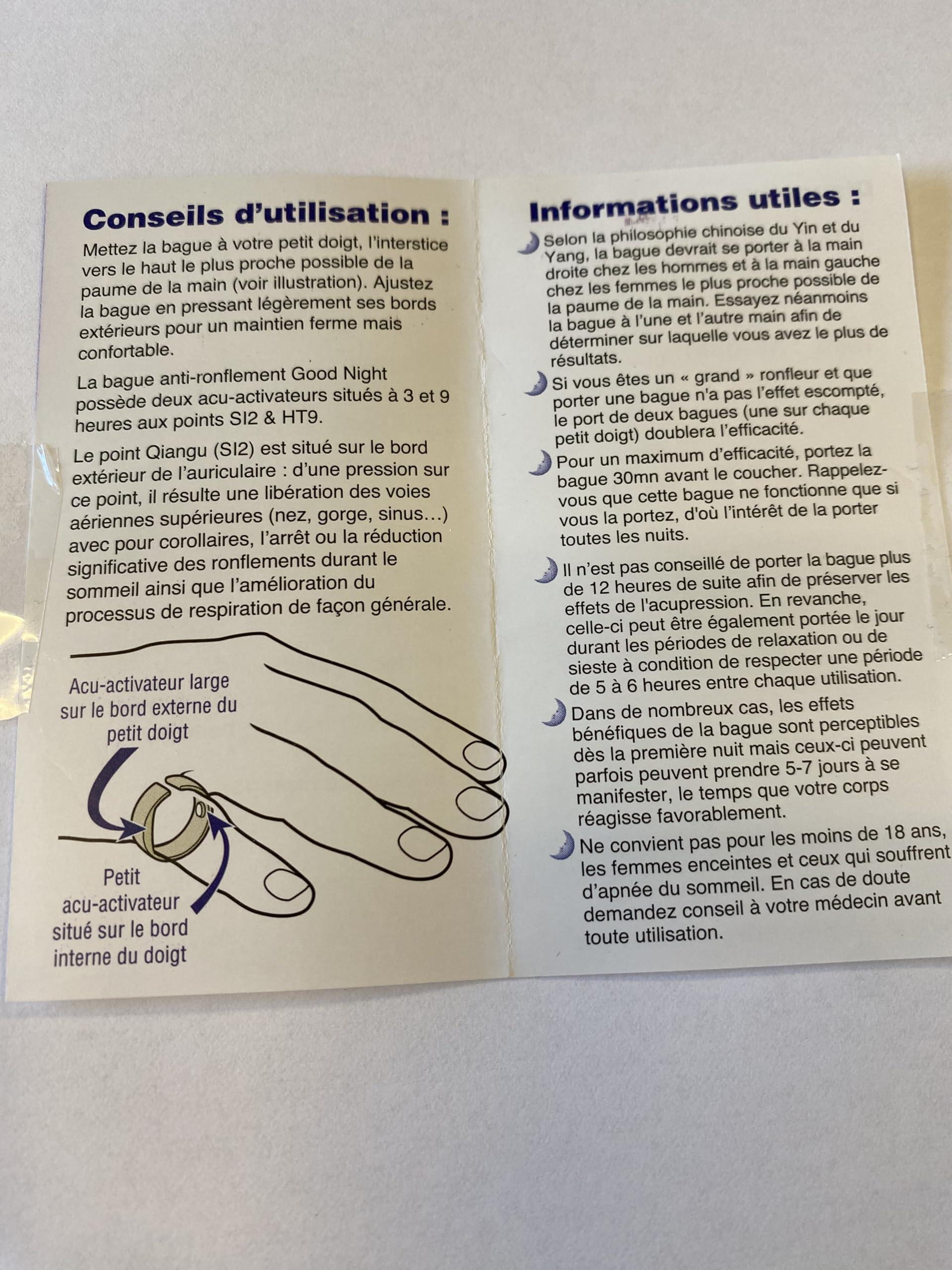 Polaroisin International Huyder Pharma Good Night Anti-Snoring Ring Large