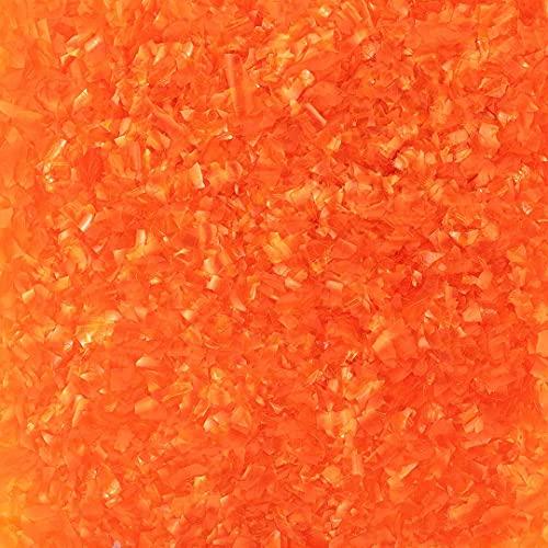 Bakell BAKELL Edible Glitter Flakes | Vegan Orange Edible Shimmer Flakes | KOSHER Certified | Halal Certified | 100% Edible & Food Grade | Cakes, Cupcakes, Decoration (Orange, 50g)