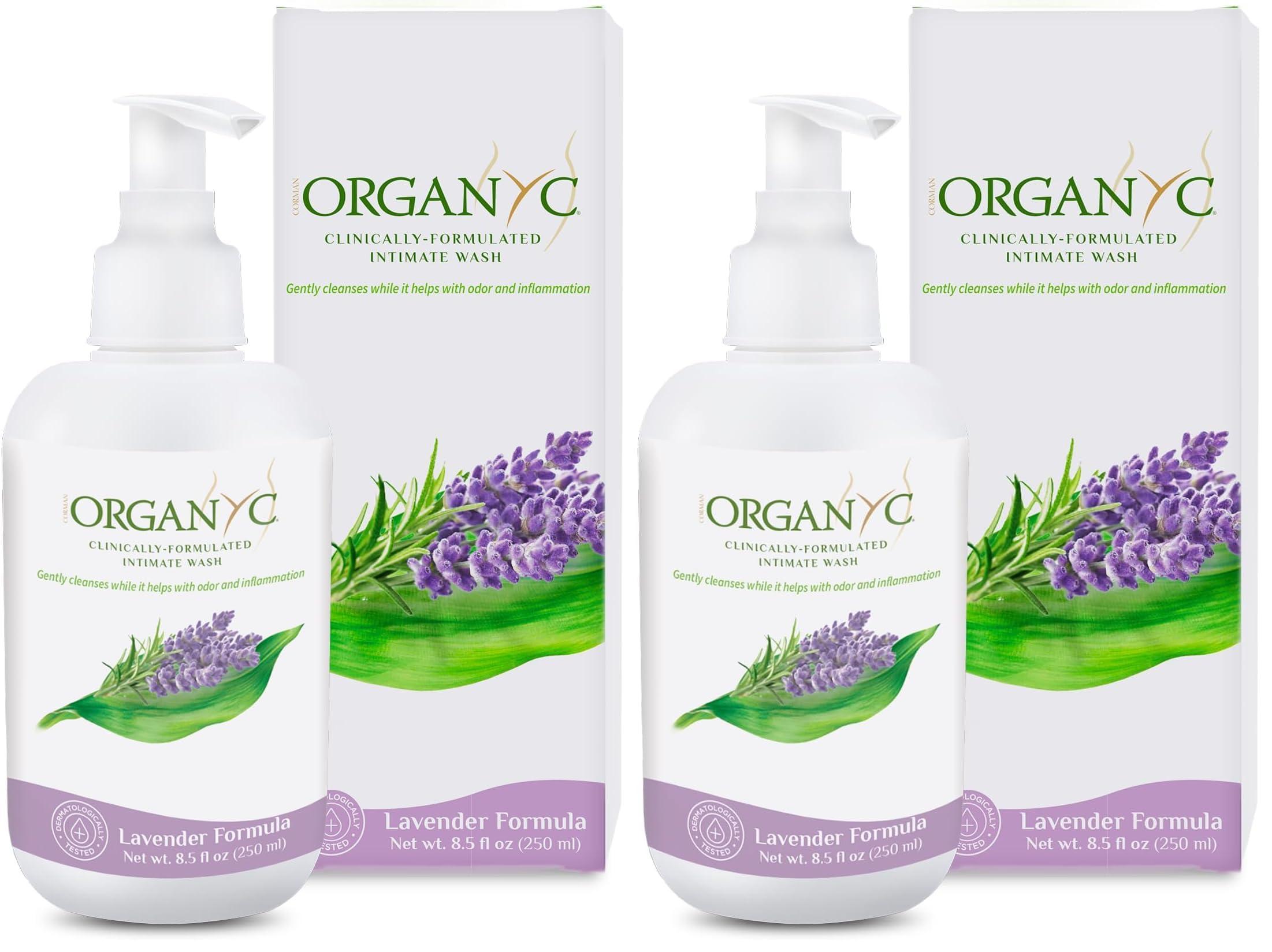 Organyc Organyc Feminine Hygiene and Intimate Wash with Lavender, 250 ML (Pack of 2)