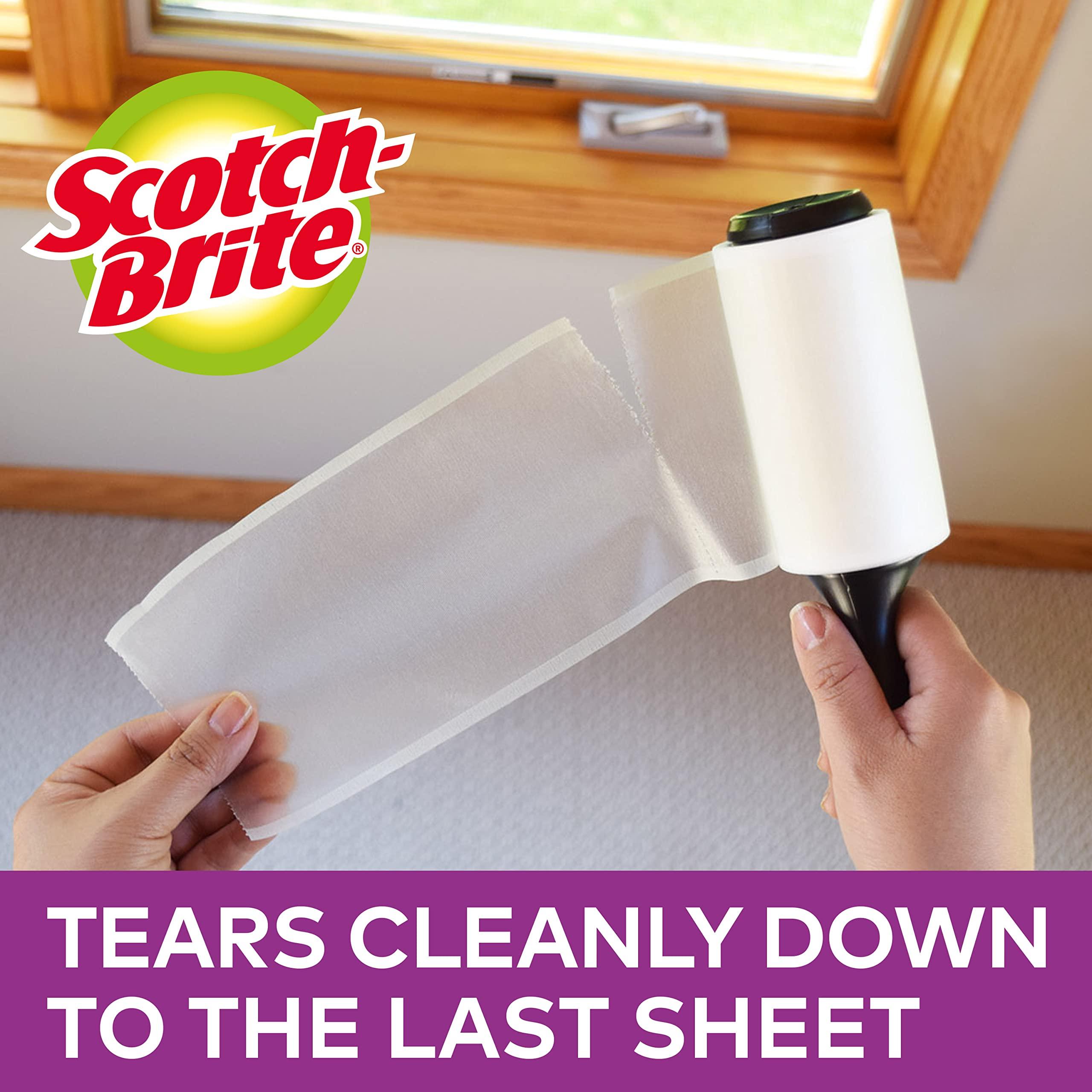 Scotch-Brite Scotch-Brite Pet Hair Pickup Lint Roller Refill 839RFS-70, 4.0 inch x 36.2 feet, 3 Refills, 210 Total Sheets