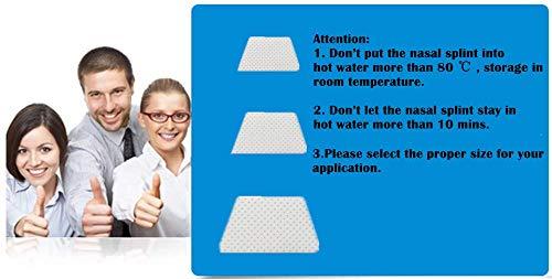 Mediss Thermoplastic Nasal Splints, External Nose Support Protector for Rhinoplasty Septoplasty Surgery, Nose Brace Fracture, ENT, Orthopedic Immobilization, 50pcs-S, (B)