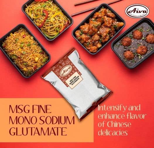 AIVA WE BELIEVE IN QUALITY AIVA Monosodium Glutamate (MSG) Fine Powder | Fine Powder | Umami Seasoning | Packed in USA - (4 LB)