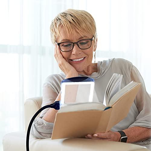 MagniPros See Things Differently MagniPros 4X Magnifying Desk Lamp with Detachable Clamp, Magnifying Glass with Stepless Dimming, Extra Large Viewing Area for Reading, Painting, Sewing, Crafts & Close Work