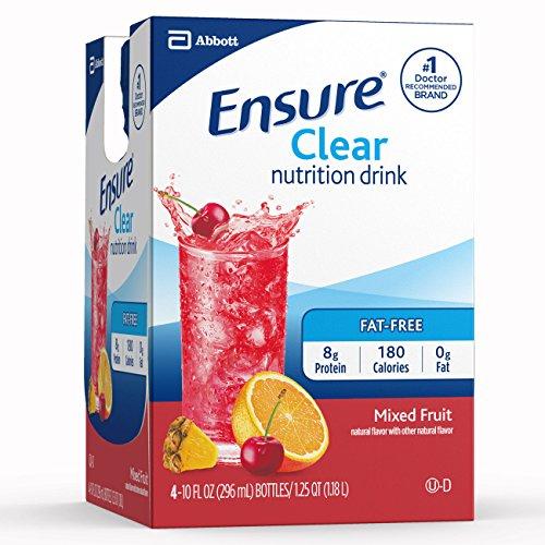 Ensure Clear Ensure Clear Mixed Fruit Nutritional Drink | 8g Protein, 15 Vitamins & Minerals | Ready-to-Drink | Refreshing Taste | 10 fl oz -12 Pack*