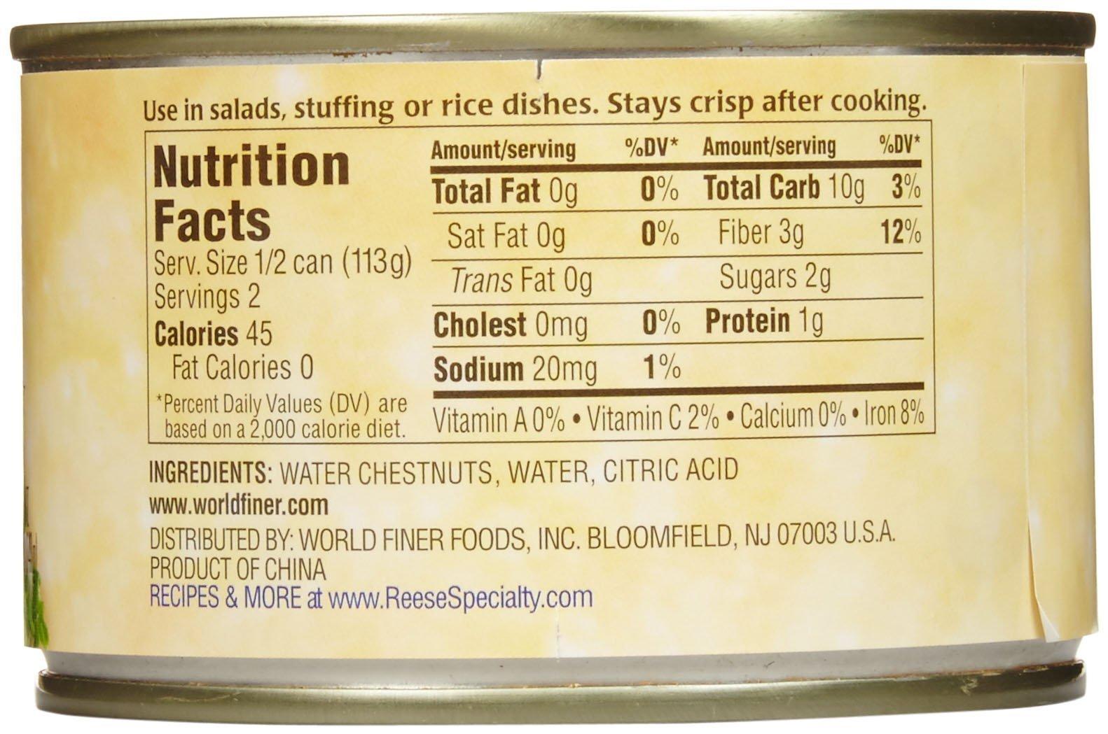 Reese Reese Diced Water Chestnuts - 8 Ounces