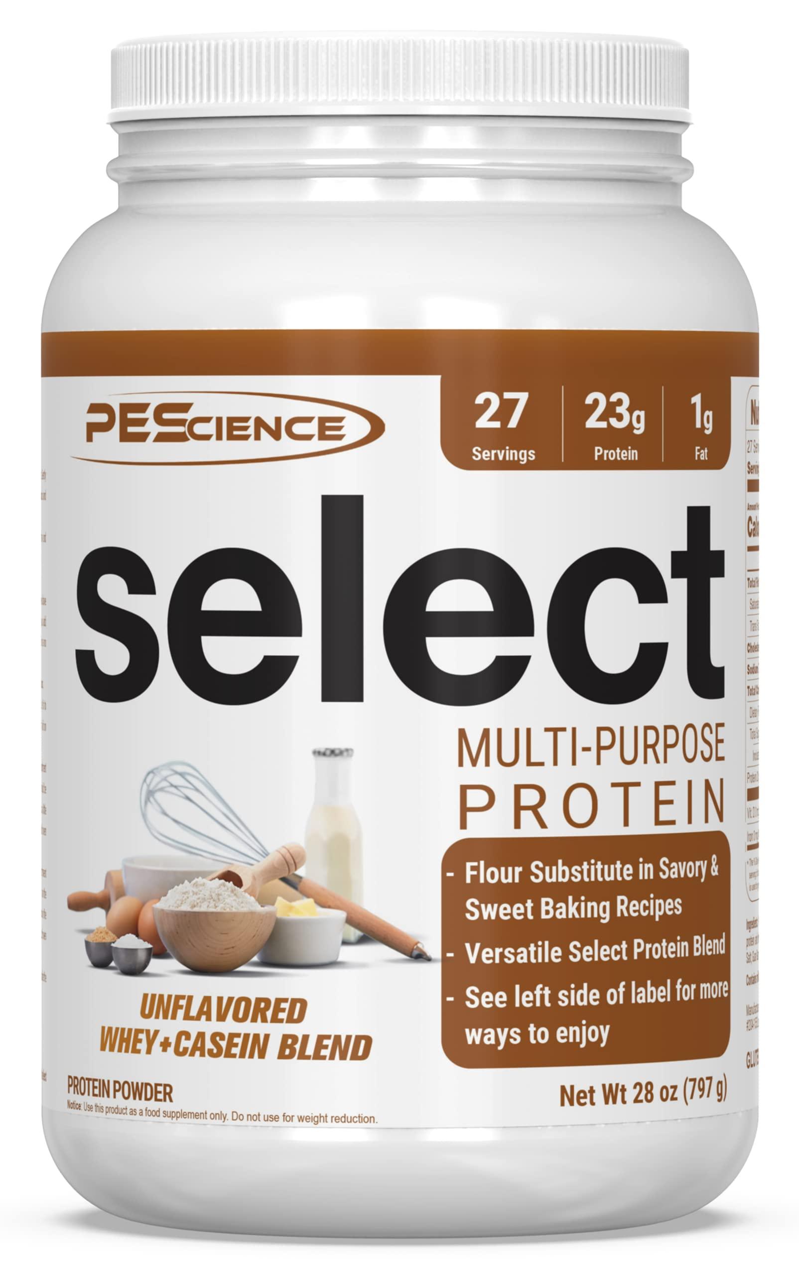 PEScience PEScience Select Multi-Purpose Unflavored Protein Powder, 27 Serving, Low Carb, Keto Friendly, and Gluten Free