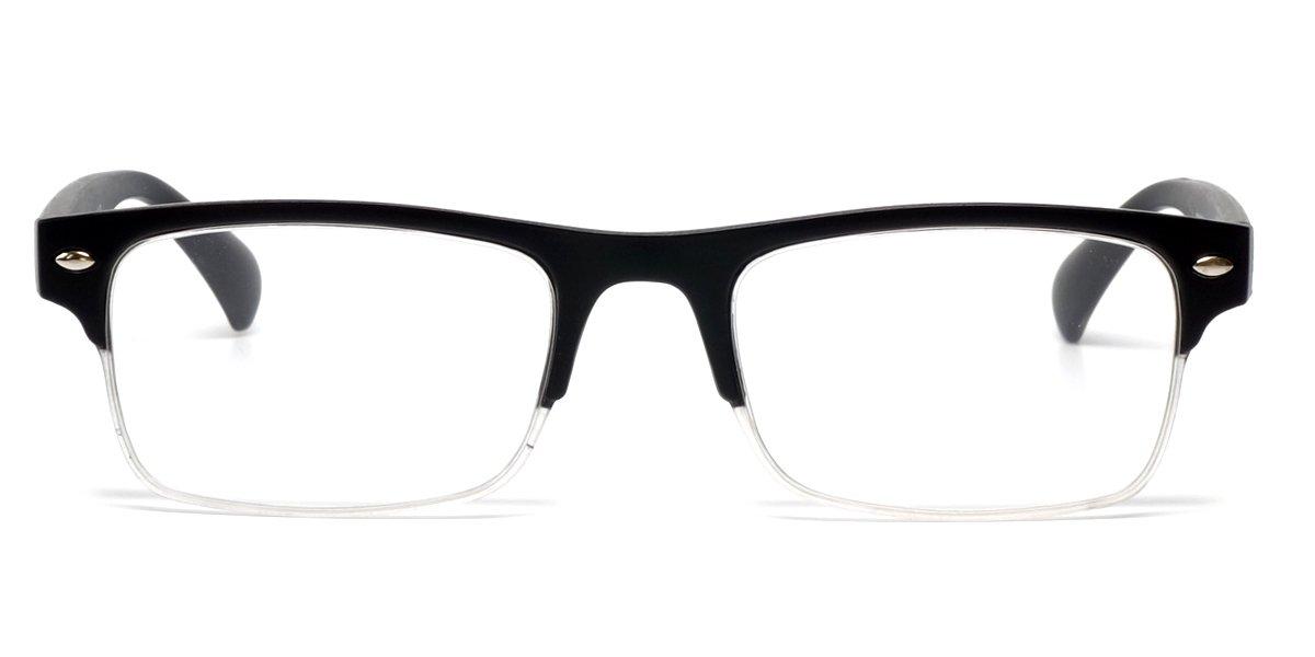 Fuisetaea Fuisetaea Retro Bifocal Reading Glasses +1.50 Strength Round Frame Bifocal Readers Eyeglasses