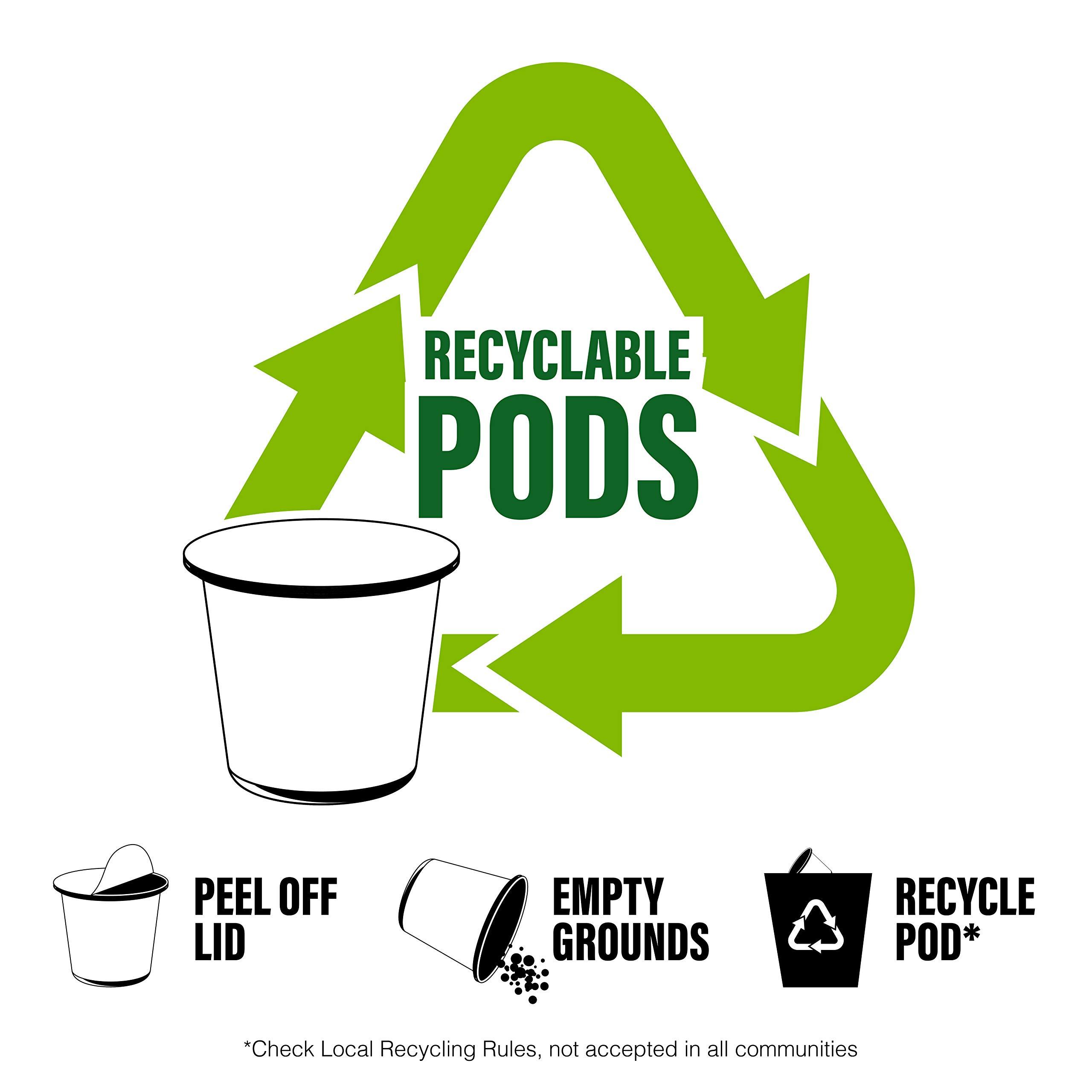 Brooklyn Beans Brooklyn Beans Coffee Pods Compatible with 2.0 K-Cup Brewers, Vanilla Skyline Decaf, 40 Count (BB VSD40)