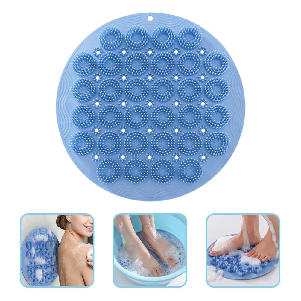 FOMIYES Back Bath Brush Shower Wall Back Scrubber Shower Wall Mounted Back Scrubber Therebye Back Scrubber Hands Silicone Back Scrubber for Shower for Men Decorative Back Scrubber