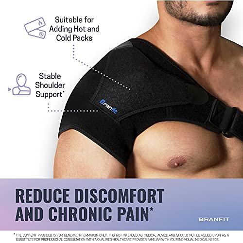 Branfit Branfit Recovery Shoulder Brace and Arm Sling for Men & Women, Shoulder Compression for Injury Relief and Adjustable Comfort, Right/Left