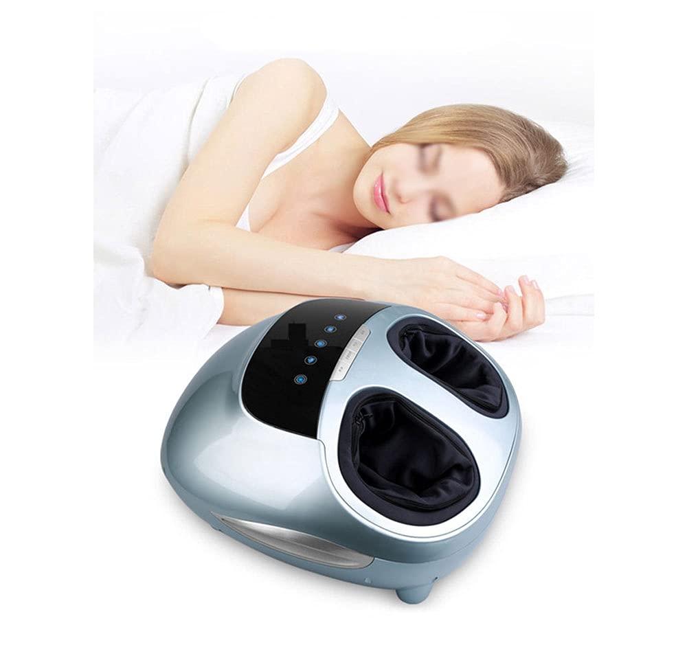 SMSOM SMSOM Shiatsu Foot Massager, Electric Foot Massage Machine, Rolling and Pressure Massage, Foot Massager with Heat for Deep Kneading Therapy, Suitable for Home or Office Use (Color : Blue)