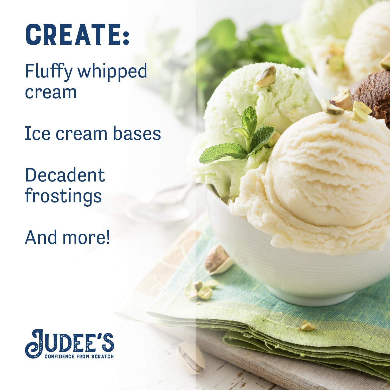 Judee's Gluten Free Judee\'s Heavy Cream Powder 5 lb - GMO and Preservative Free - Produced in the USA - 100% Gluten-Free - Keto Friendly - Add Healthy Fat to Coffee, Sauces, or Dressings - Make Liquid Heavy Cream