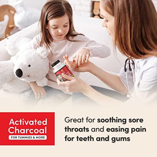Charcoal House Charcoal House Chewable Activated Charcoal Tablets for Kids | Natural, Vegan, Non-GMO & Gluten Free | for Teeth, Stomach, Gas & Nausea | USP Food Grade | 135 ct.