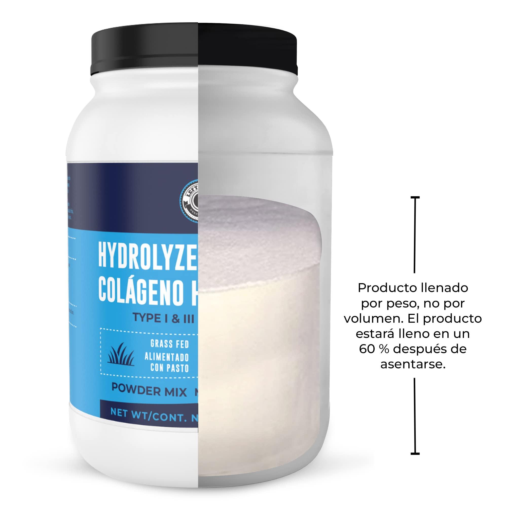 Left Coast Performance 2lb Colageno Hidrolizado En Polvo Para Mujeres y Hombres - Pptidos de Colageno tipo I & III -Alimentado Con Pasto - Sin Sabor Apoya articulaciones, piel, Cabello, uas - Mejor Valor Por Tu Dinero