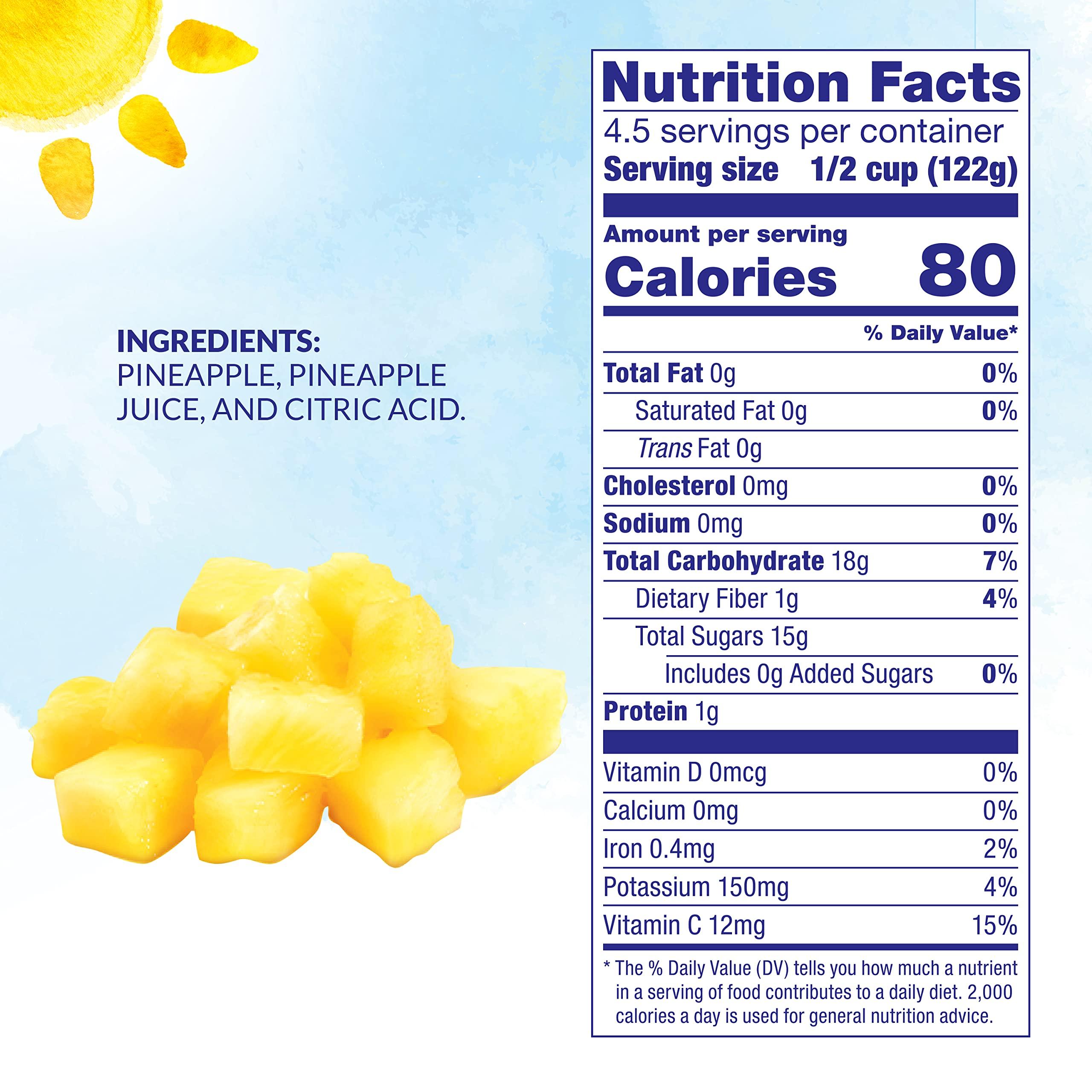 Dole Dole Canned Fruit, Crushed Pineapple in 100% Pineapple Juice, Gluten Free, Pantry Staples, 20 Oz, 12 count, Packaging May Vary