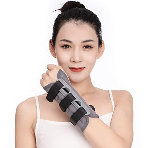 HAILM HAILM Wrist Supports, with Metal Strip Carpal Tunnel Wrist Splint for Both Hand & Wrist Brace, Day Night Wrist Supports for Joint Pain,R