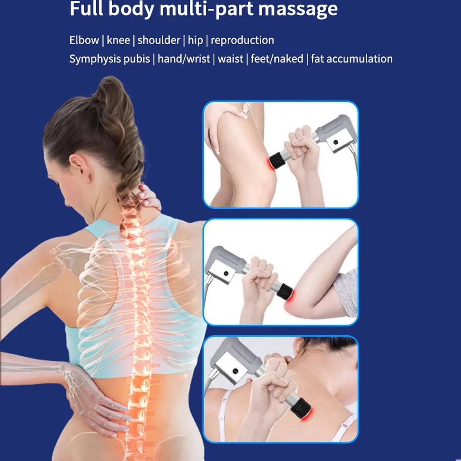 LMYYDES LMYYDES Shock Wave Therapy Machine Shockwave Therapy Machine0.5-10 Bar 1-21Hz Pneumatic Shock Wave Therapy Equipment, 53x45x42 cm