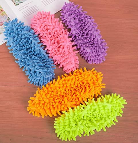 lamsexx 20 Pieces Mop Slippers for Floor Cleaning,Dusting Slippers Washable Reusable,Mop Socks Cleaning Slippers for Women Men Cleaning Mop Tool for House Kitchen Bathroom Office