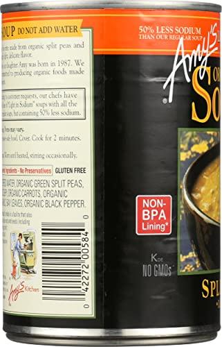 Amy's Amys, Soup Split Pea Low Sodium Organic, 14.1 Ounce