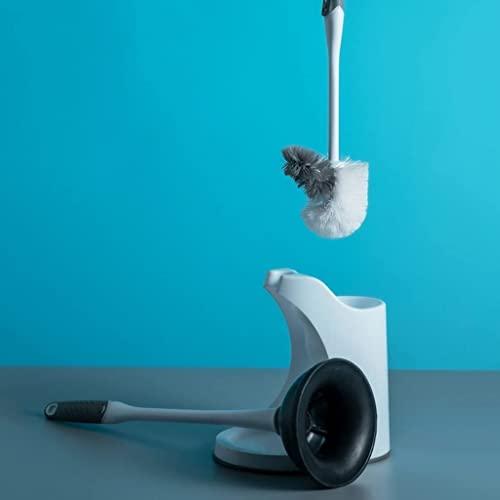 Prylio Toilet Brush Holder Toilet Bowl Brush Toilet Plunger With Brush Combo Set Toilet Plunger And Brush With Holder For Bathroom Cleaning Heavy Duty Plunger Set Toilet Brush with Holder Toilet Brush