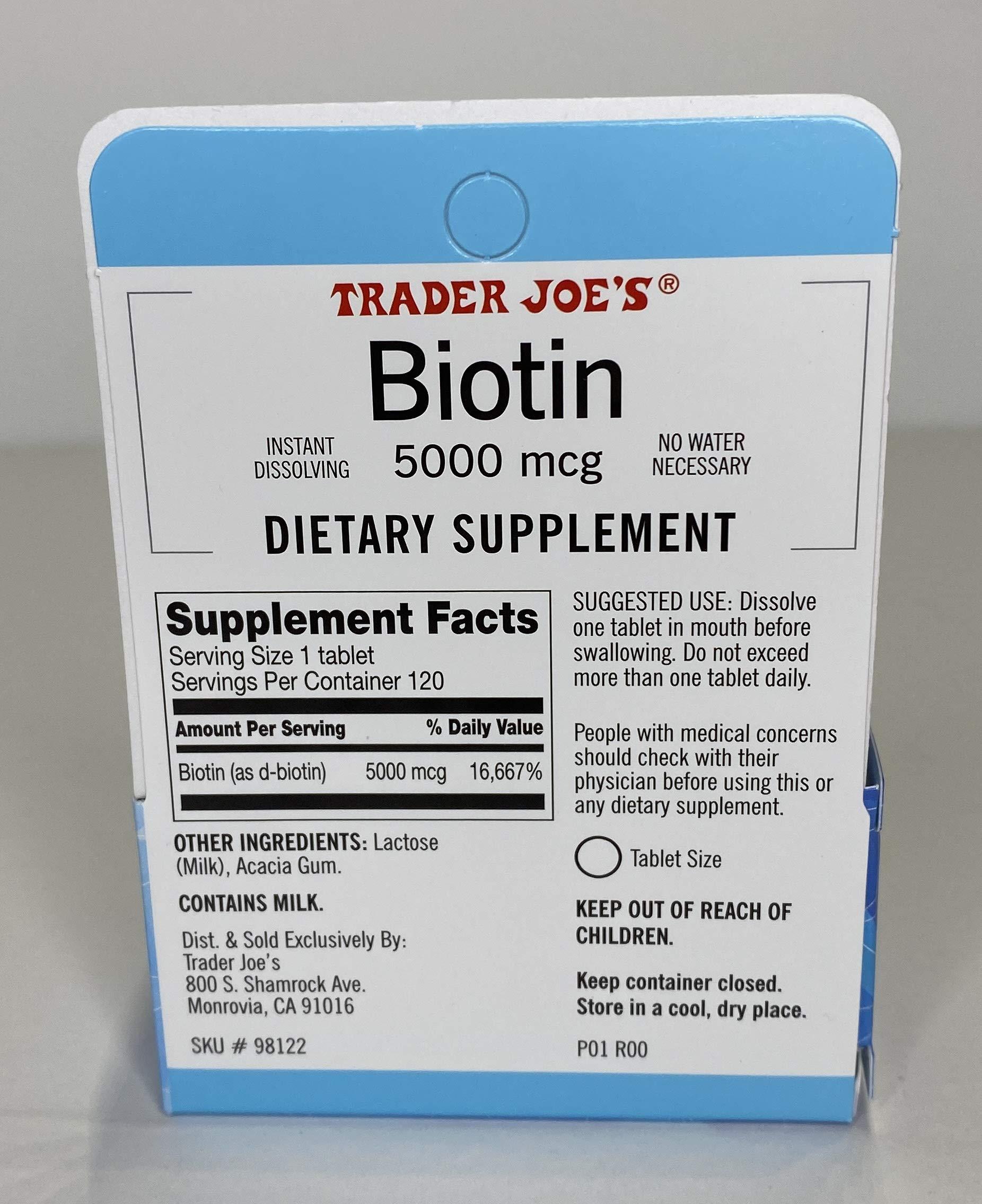 Trader Joe's Trader Joe's Biotin 5000 mcg Dietary Supplement