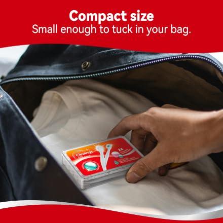 cleaings Mini Brushes-Disposable Toothbrushes with Cleaning Beads Toothpaste and Pick for Work or Travel, 24 Count-Mix FlavorPack of 1