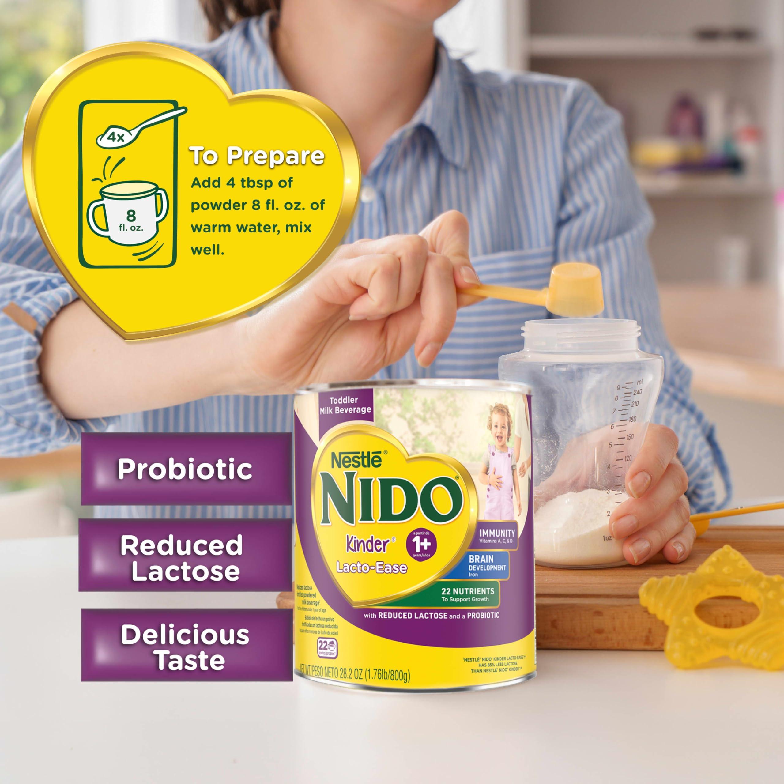 Nido Nestle NIDO Lacto-Ease Toddler Powdered Milk Beverage - 28.2 Oz Canister - Toddler Drink Mix