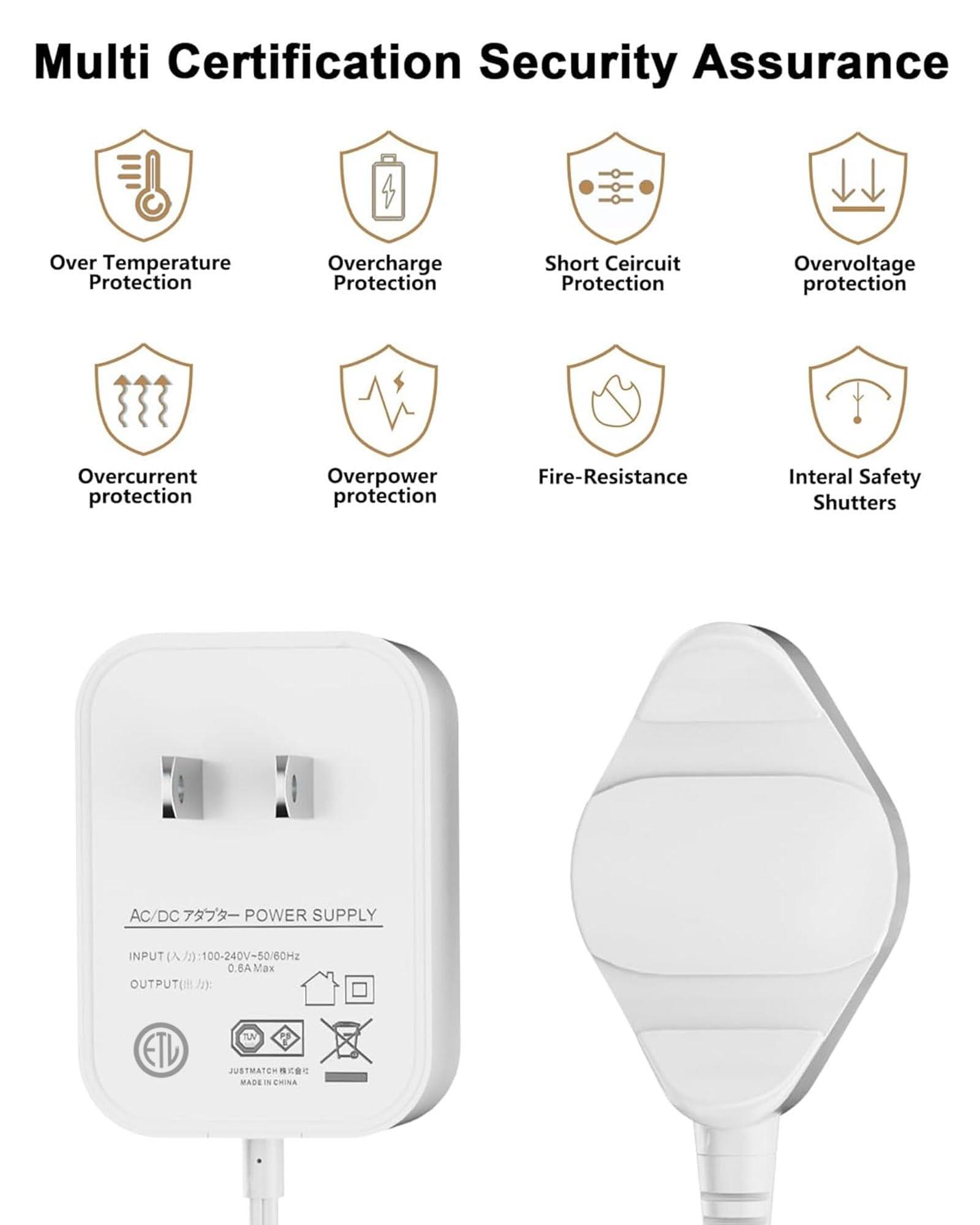 VHBW Magnetic Charger Replacement for Waterpik Water Flosser, Charging Cord Compatible with Waterpik WP-560 WP-562 WP-563 WP-567 WP-569 Power Cord