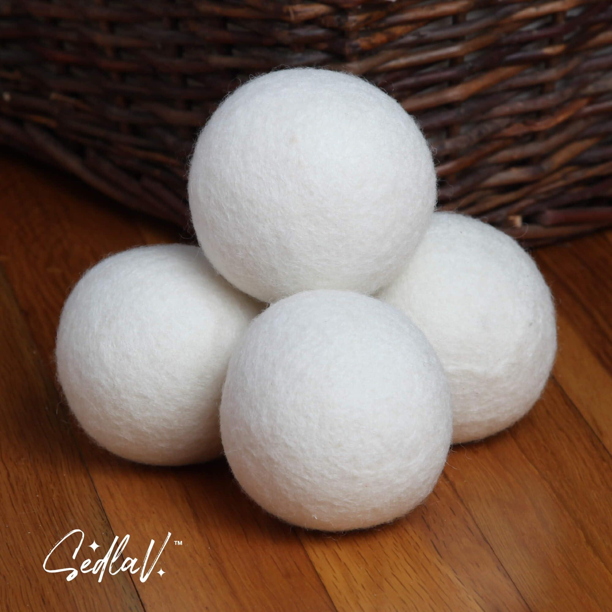 SEDLAV SEDLAV Natural Wool Dryer Balls - Earth Breeze Laundry Sheets Alternative - Wool Dryer Balls Laundry Reusable - Reduces Wrinkles, Energy Saving (12)