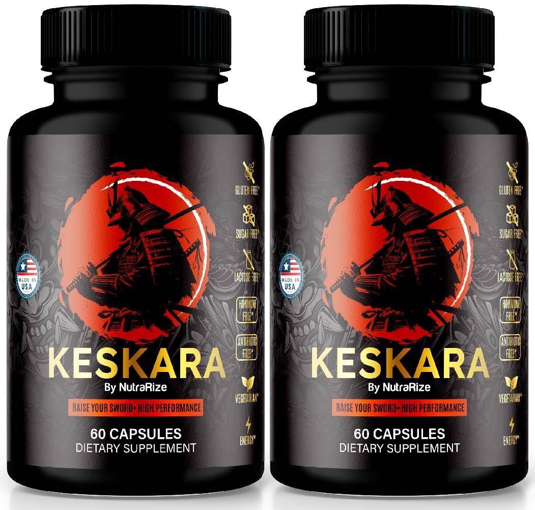 NutraRize NutraRize (2 Pack) Keskara Pills for Men, Keskara Capsules, Keskara Male Supplement, Premium Performance Support, Natural Formula for Muscle Growth and Overall Health, Official Reviews (120 Capsules)