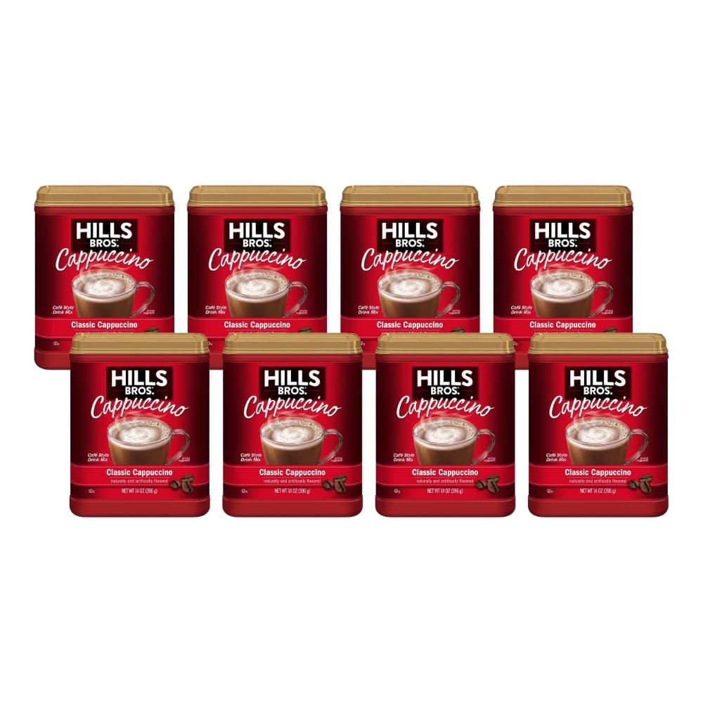 Hills Bros Hills Bros. Flavor Coffee (Classic Cappuccino, 14 Ounce (Pack of 8)