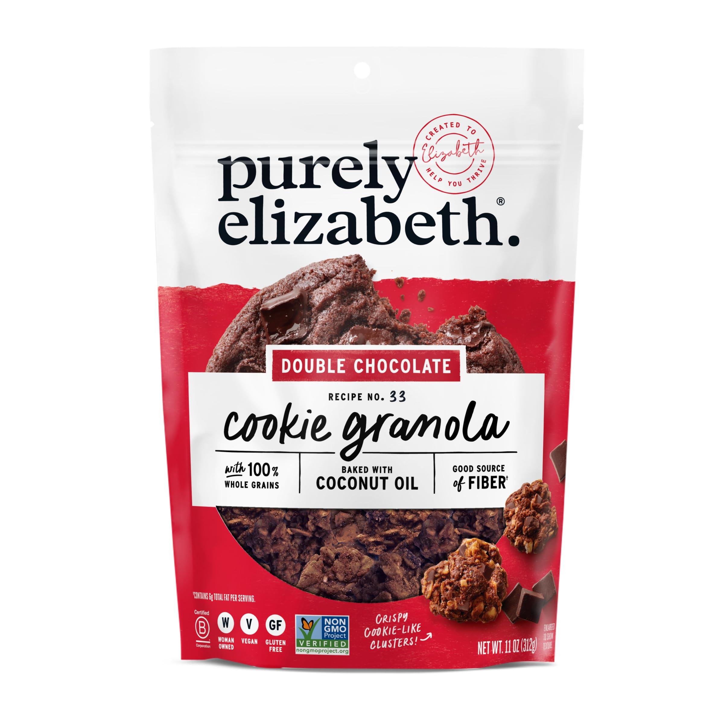 purely elizabeth. Purely Elizabeth Cookie Granola, Double Chocolate, Gluten-Free, Non-GMO (11oz Bag)