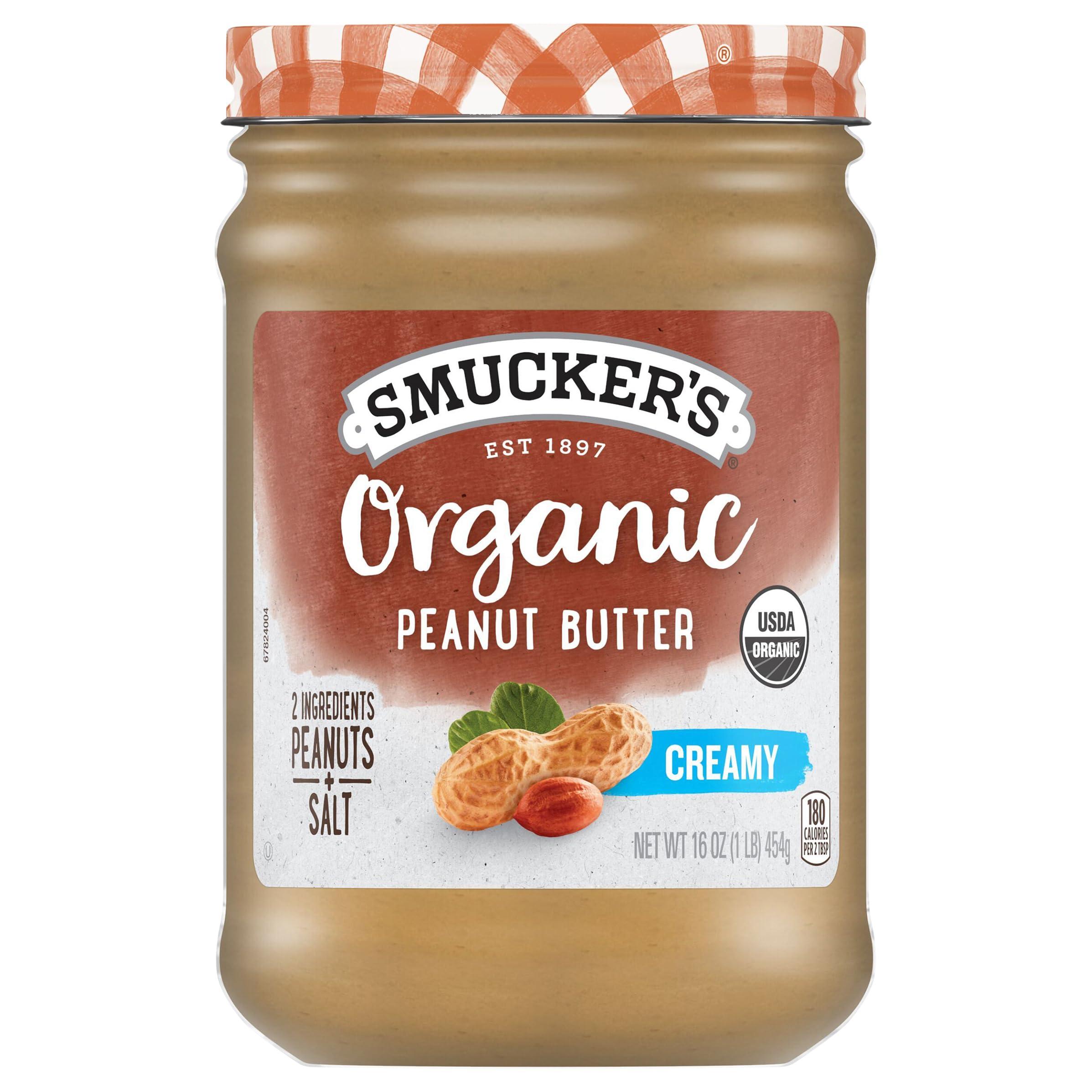Smucker\'s Smucker\'s Organic Natural Creamy Peanut Butter, 16 Ounces