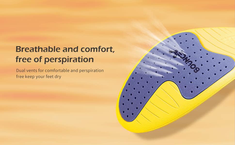 OUPOWER OUPOWER Soccer Cleat Insole Insert Gen3-Extra Thickenss Empire Yellow (US10.5-11)