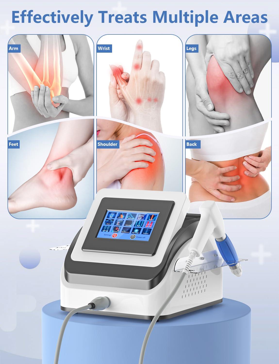 SHEYERA SHEYERA Shockwave Therapy Machine Extracorporeal Physical Therapy,Relieve Body Muscle Pain Massager 8Bar for Back Shoulder Foot,Painless,Non-Invasive,No Side Effects, DR-88