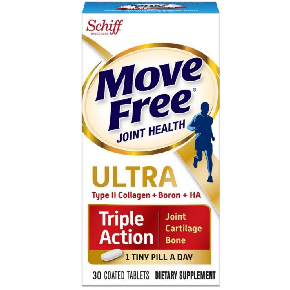 Reckitt Move Free Ultra Triple Action Joint Supplement, 30 Coated Tablets (Value Pack of 6)
