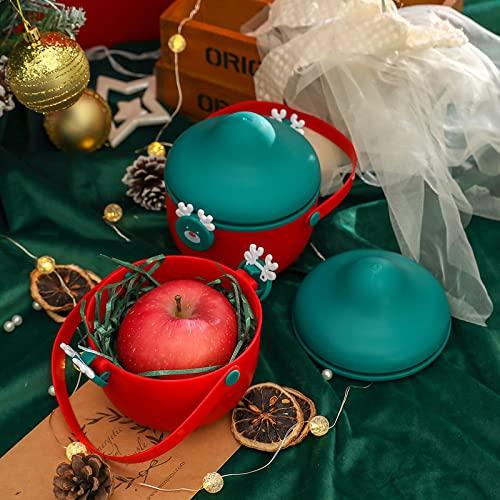NVIVN NVIVN Christmas Apple Box Plastic Box Christmas Eve Apple Gift Box Gift Packaging Box Empty Box