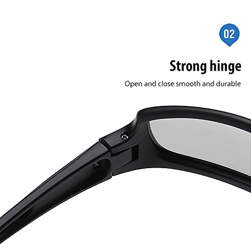 COTIA Full Reading Sunglasses Men's Sports Outdoor Driving Cycling Classic Readers Magnification Presbyopic Sun Glasses (black, 3.0)