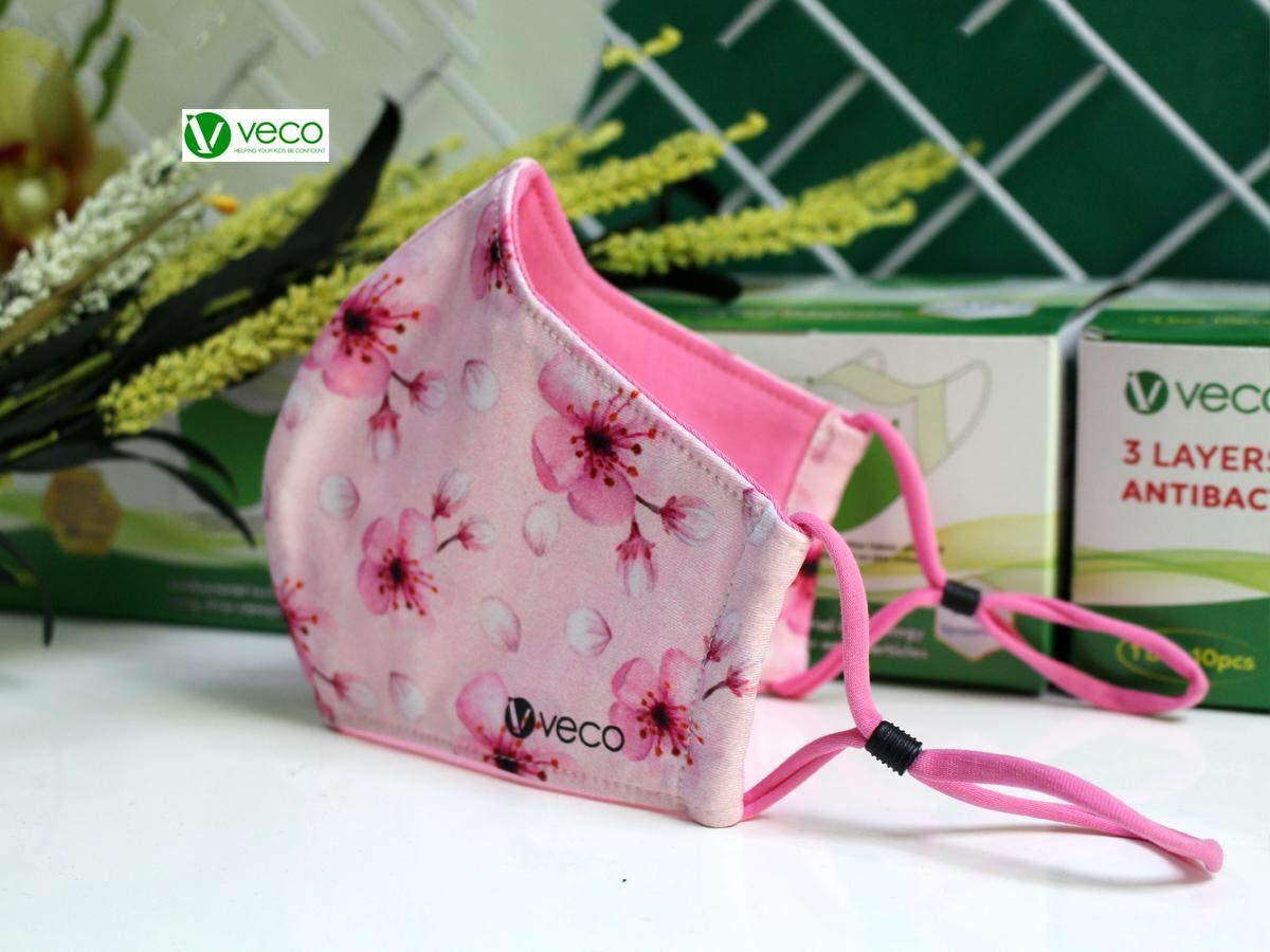 VECO VECO Fabric Face Mask - Pack of 5 (Adult, Combo 4)