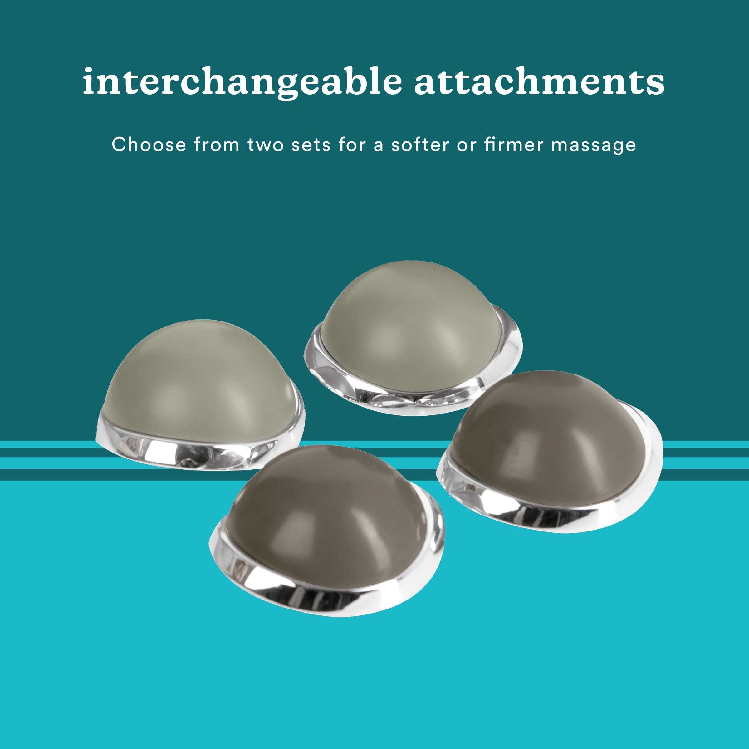 Homedics Homedics Percussion Action Massager with Heat | Adjustable Intensity, Dual Pivoting Heads | 2 Sets Interchangeable Nodes, Heated Muscle Kneading for Back, Shoulders, Feet, Legs, & Neck