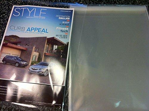 UNIQUEPACKING 1000 Pcs 8 7/16 X 10 1/4 Clear Resealable Cello Cellophane Bags for 8x10 Print Mat Matting