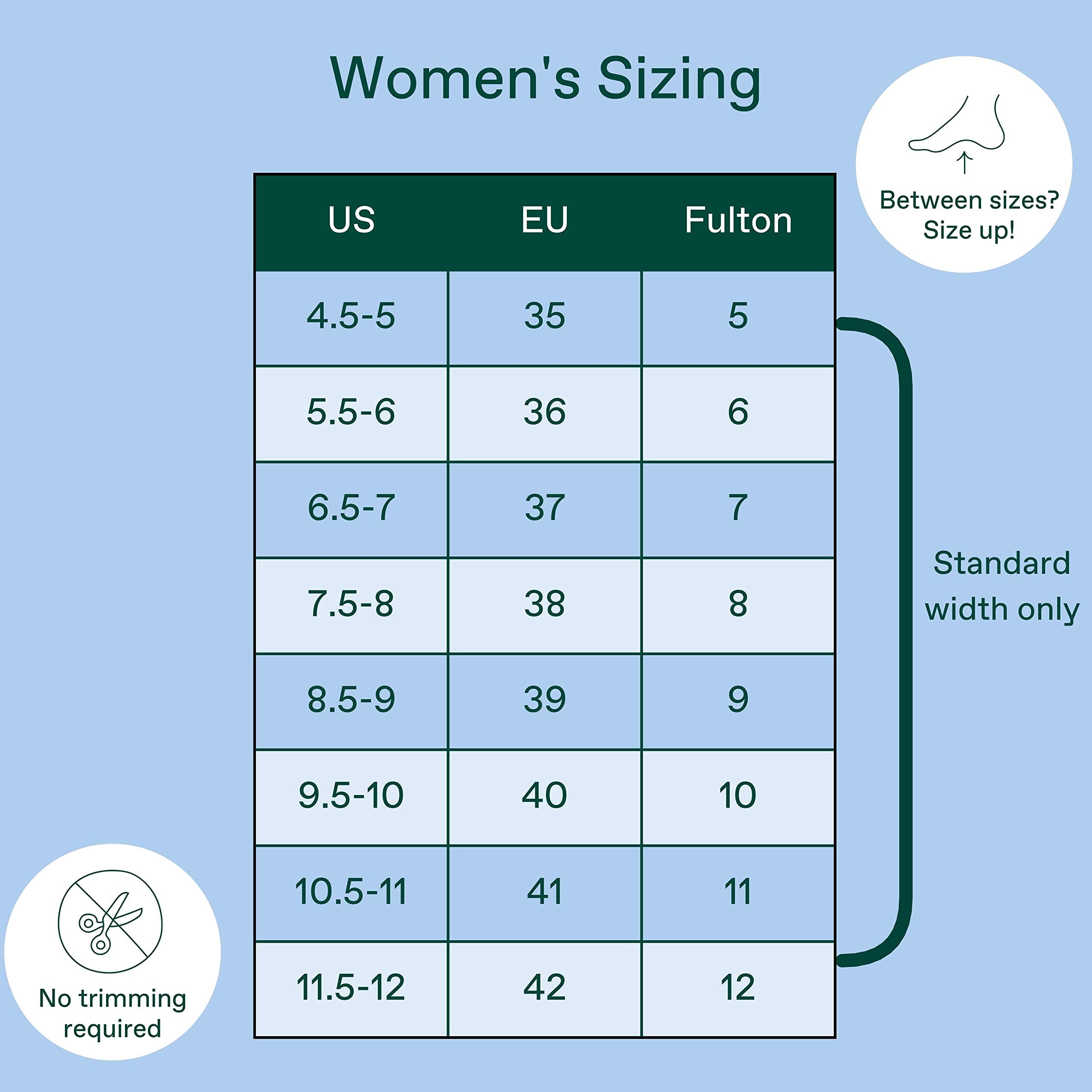 Fulton Fulton Insoles Women\'s Active Inserts with Custom Molding - Cork & Shock Absorption for Stability - Athletic Running Insoles for Women Prevent Overpronation, Pain & Shin Splints (Women\'s Size 4.5-5)