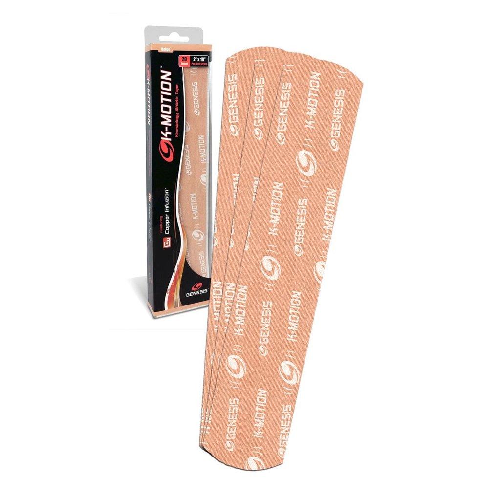 GENESIS Genesis K-Motion Tape with Copper Infuzion- Beige Pre-Cut Pack